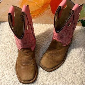 OLD WEST Girls Pink Western Boots 👢
